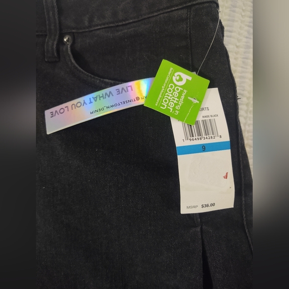 Black Denim Mini Skirt - Picture 6 of 6